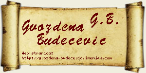 Gvozdena Budečević vizit kartica